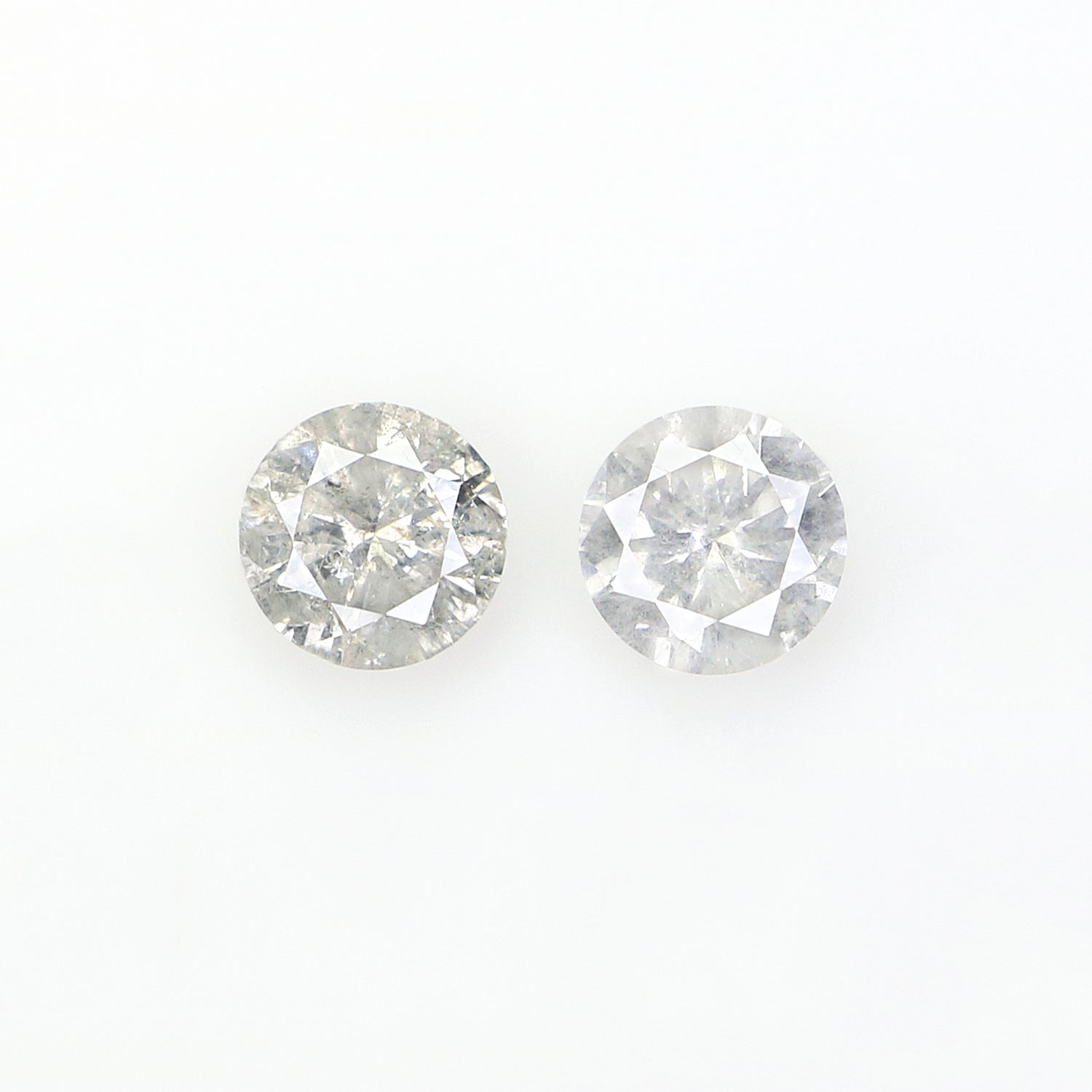 0.49 CT Natural Loose Round Shape Diamond Fancy Grey Color Round Cut Diamond 4.00 MM Natural Grey Color Round Brilliant Cut Diamond N2612