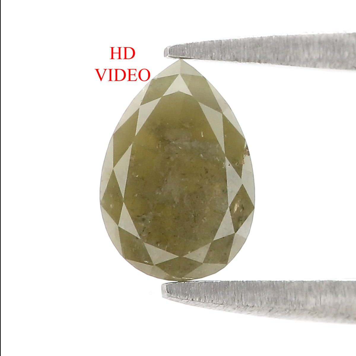 0.91 CT Natural Loose Pear Shape Diamond Green Color Pear Cut Diamond 7.65 MM Natural Loose Green Color Pear Brilliant Cut Diamond LQ9937