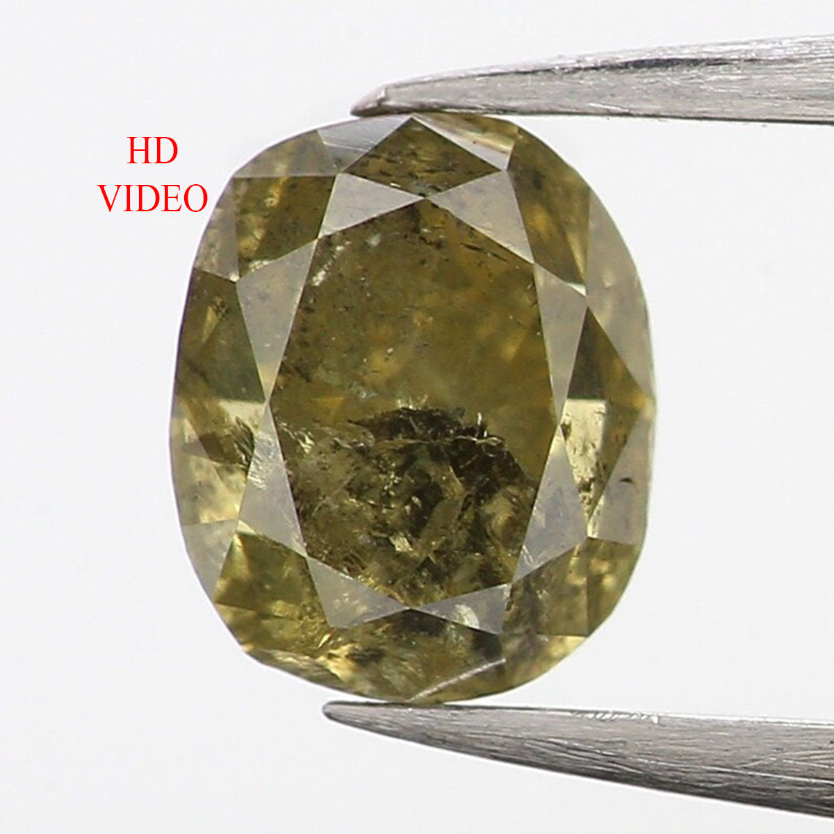 0.41 CT Natural Loose Cushion Shape Diamond Yellow Color Cushion Cut Diamond 4.40 MM Natural Loose Green Color Cushion Brilliant Cut Diamond LQ5634