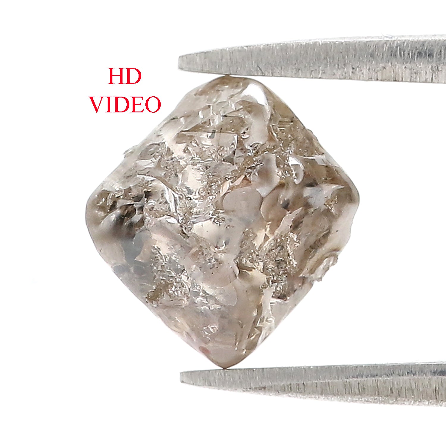 3.36 CT Natural Loose Rough Shape Diamond Brown Color Rough Diamond 9.70 MM Natural Loose Diamond Brown Color Rough Shape Diamond N284