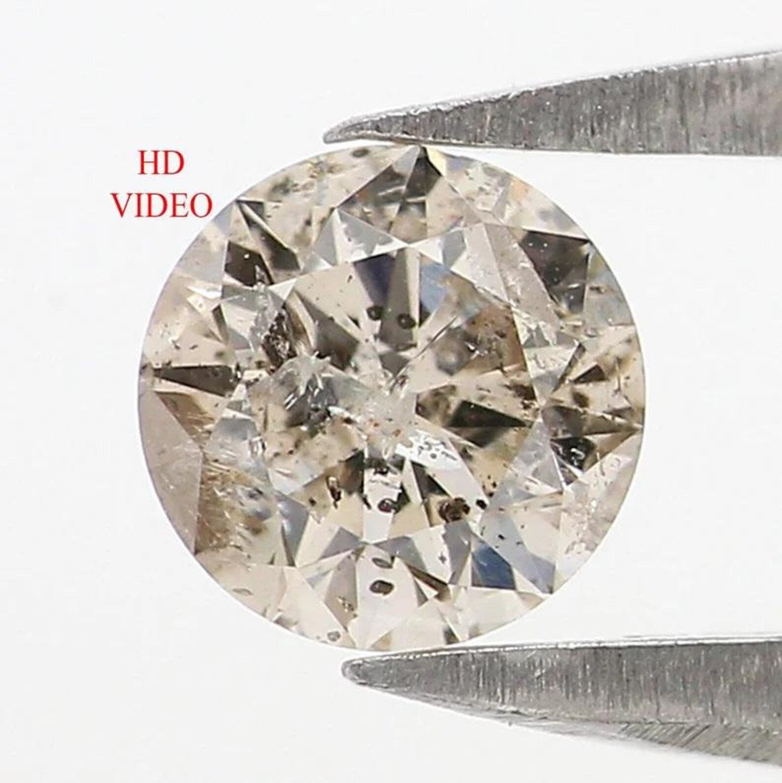 0.34 CT Natural Loose Round Shape Diamond Brown Color Round Cut Diamond 4.50 MM Natural Loose Brown Color Round Brilliant Cut Diamond NQ7354