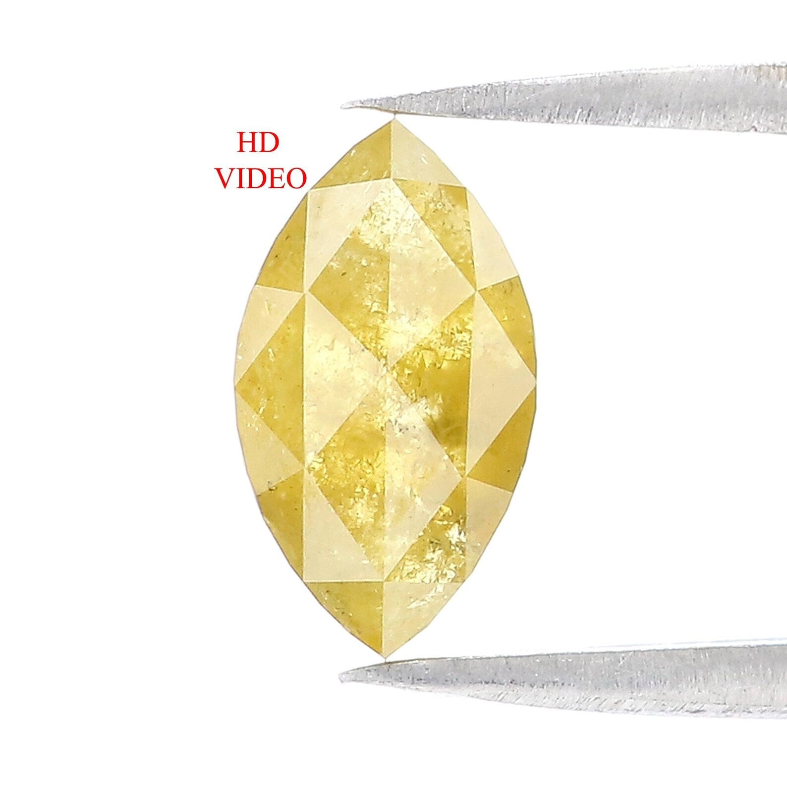 1.68 Ct Natural Loose Marquise Diamond Yellow Color Marquise Diamond 10.80 MM Natural Diamond Yellow Color Marquise Rose Cut Diamond QN7829