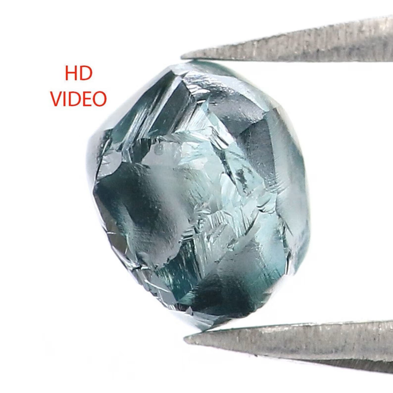 0.78 CT Natural Loose Crystal Rough Diamond Blue Color Rough Shape Diamond 5.55 MM Natural Loose Diamond Rough Irregular Cut Diamond NQ1999