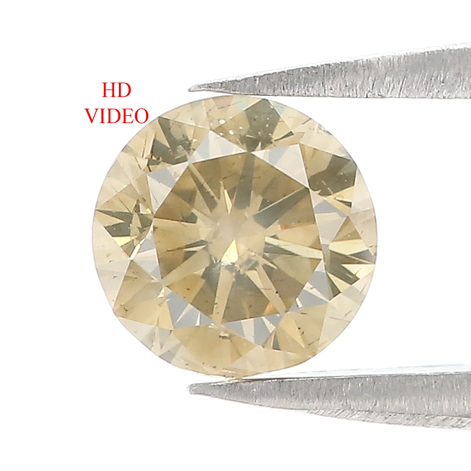 0.88 Ct Natural Loose Round Brilliant Cut Diamond Yellow Color Round Diamond 6.00 MM Natural Diamond Yellow Color Round Shape Diamond QL3061