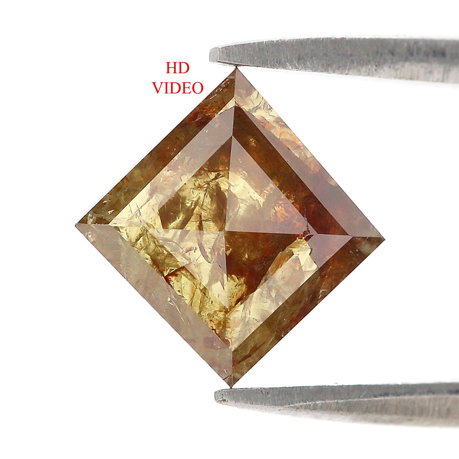 Natural Kite Cut Brown Color Diamond 2.14 CT Loose Kite Rose Cut Brown Color Stone 7.65 MM Rustic Diamond For Custom Engagement Ring L3656