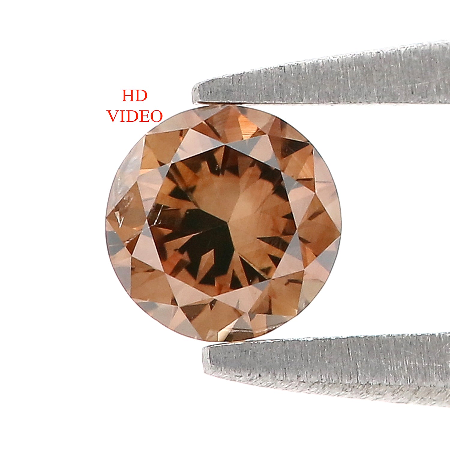 0.32 Ct Natural Loose Round Shape Diamond Brown Color Round Cut Diamond 4.30 MM Natural Loose Brown Color Round Brilliant Cut Diamond LQ486