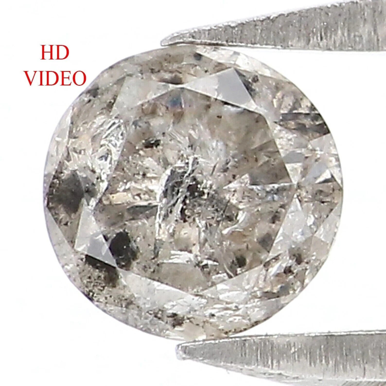 0.34 CT Natural Loose Round Shape Diamond Salt And Pepper Round Cut Diamond 4.40 MM Natural Loose Diamond Round Brilliant Cut Diamond NQ9493
