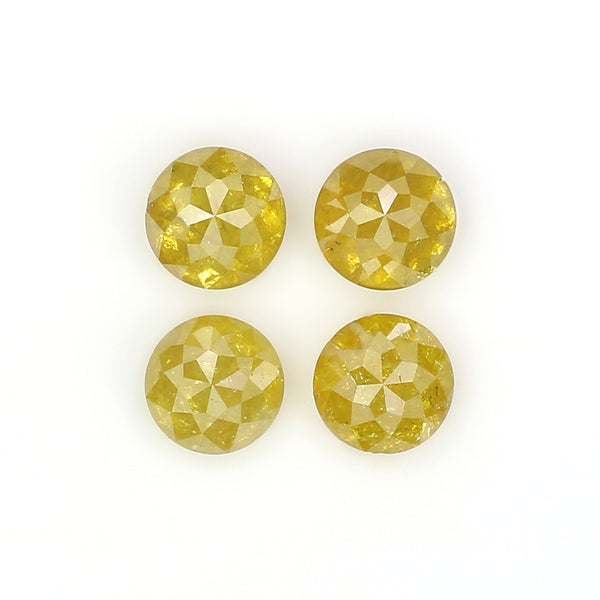 Natural Loose Round Diamond, Yellow Color Rose Cut Diamond, Natural Loose Diamond, Round Rose Cut Diamond, 1.47 CT Round Shape Diamond L2927