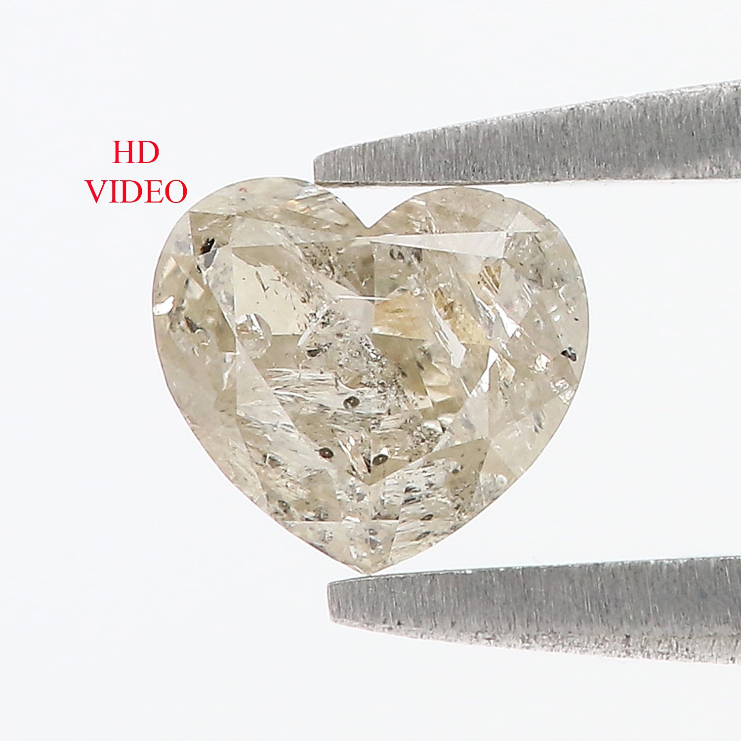 0.60 CT Natural Loose Heart Shape Diamond Yellow Color Heart Cut Diamond 5.10 MM Natural Loose Grey Color Heart Brilliant Cut Diamond LQ7409