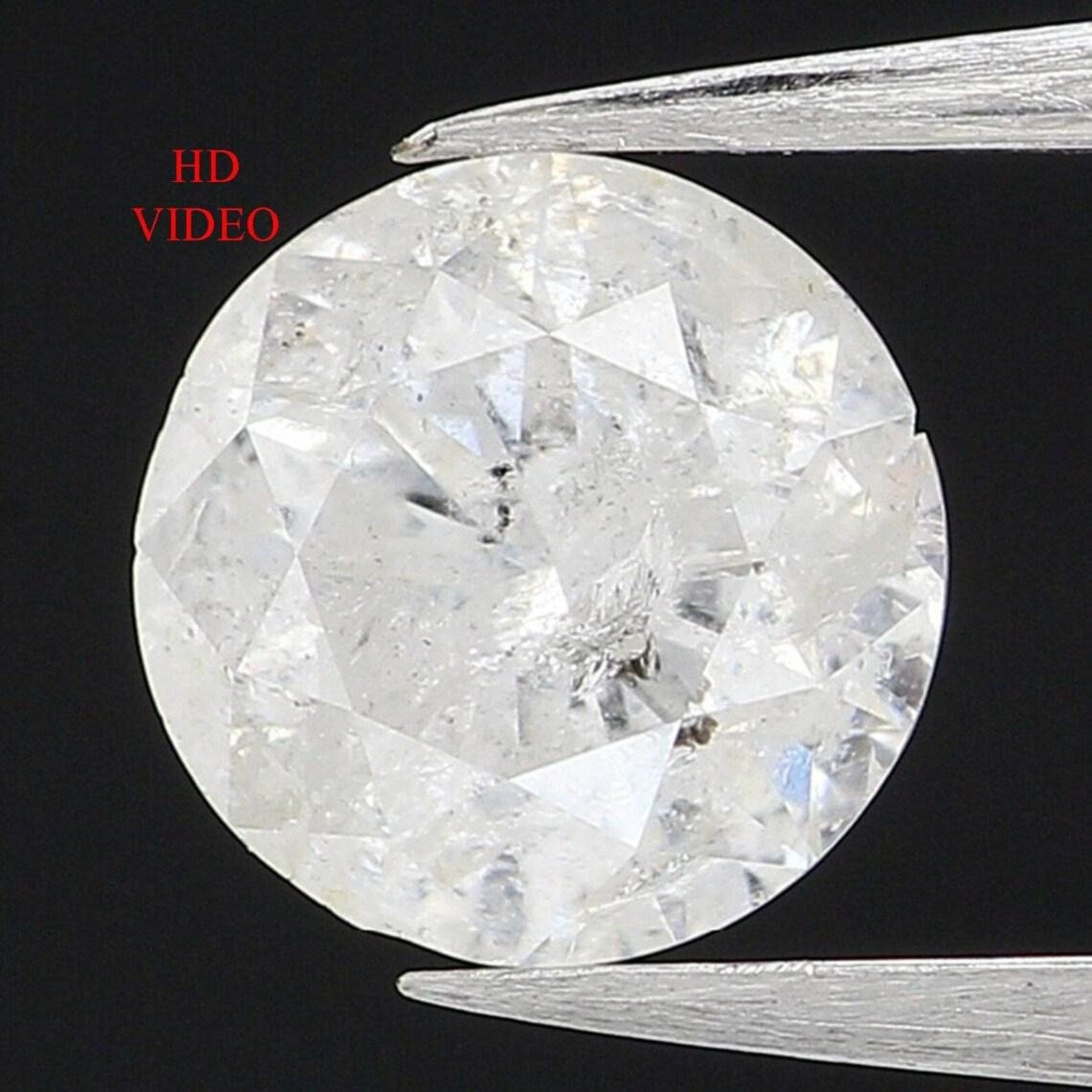 0.50 Ct Natural Loose Round Shape Diamond Grey Color Round Cut Diamond 4.85 MM Natural Loose Grey Color Round Brilliant Cut Diamond NQ957