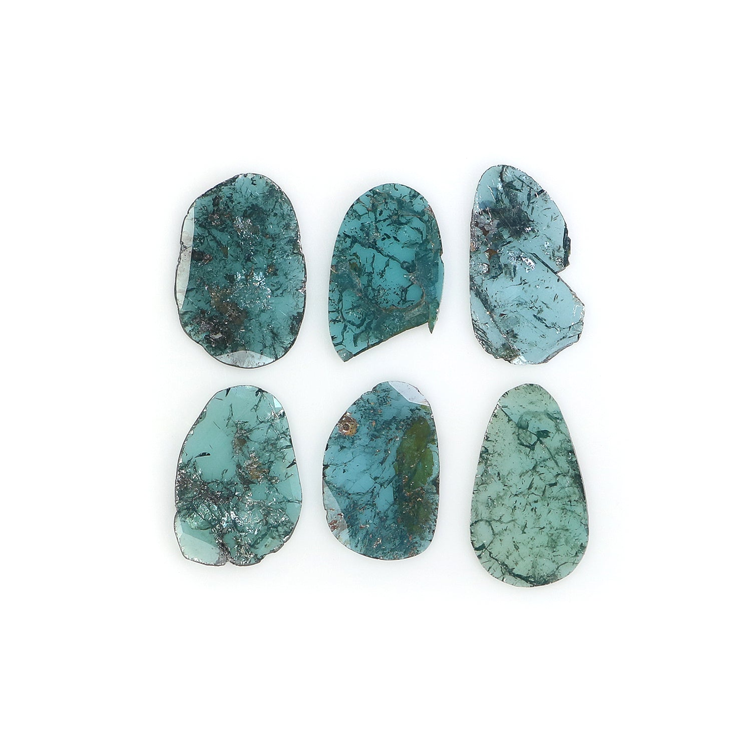 1.95 CT Natural Loose Slice Shape Diamond Blue Color Slice Diamond 9.00 MM Natural Slice Diamond Irregular Cut Slice Shape Diamond NQ1319