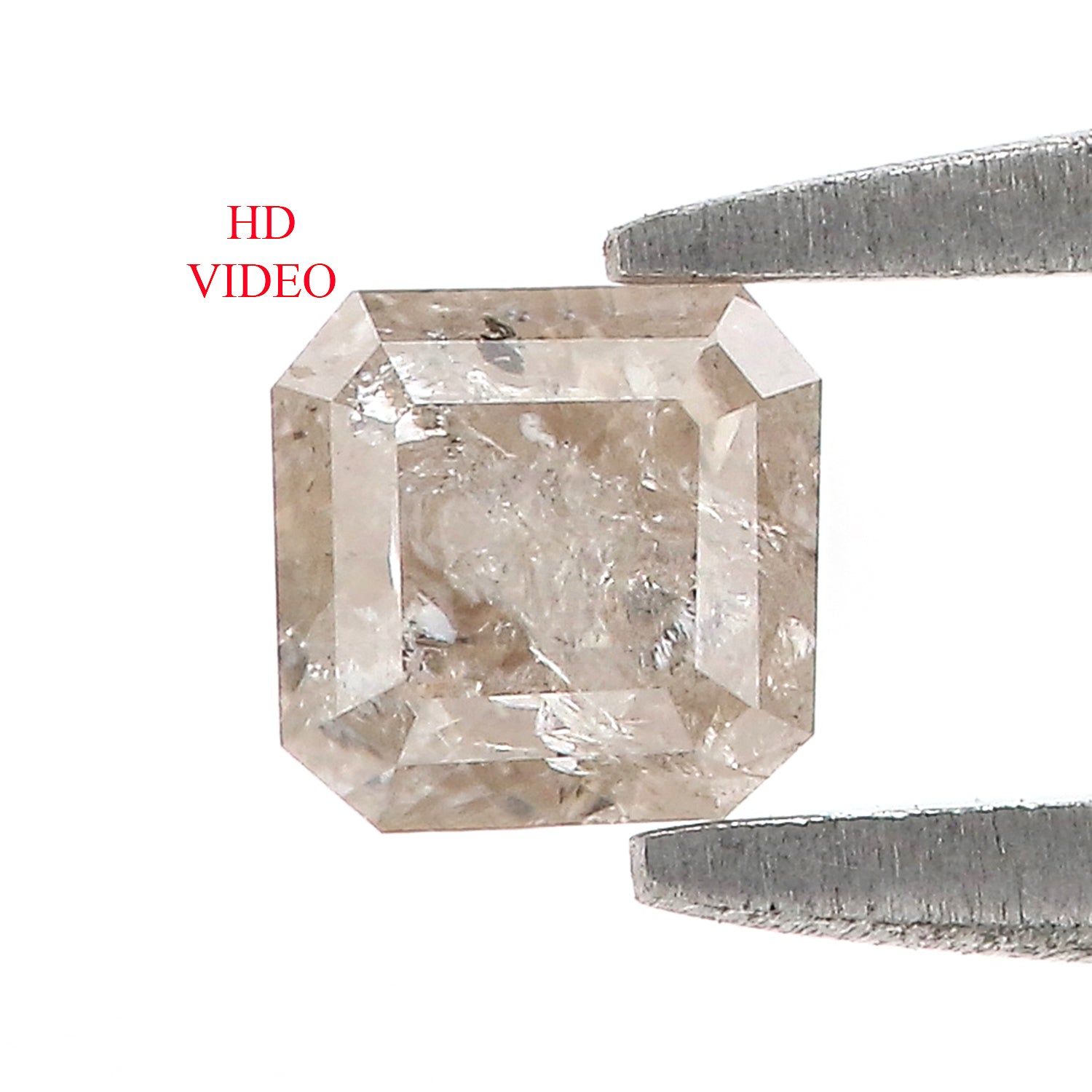 0.48 CT Natural Loose Radiant Shape Diamond Yellow Color Radiant Cut Diamond 4.00 MM Natural Grey Color Radiant Brilliant Cut Diamond LQ5963