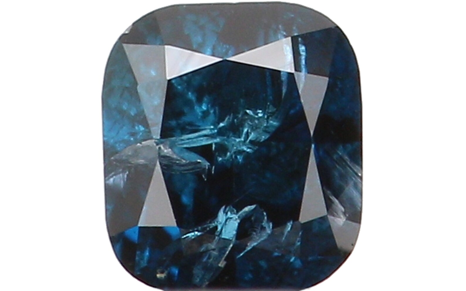 0.13 Ct Natural Loose Diamond, Cushion Diamond, Blue Diamond, Polished Diamond, Brilliant Cut Diamond, Rustic Diamond, Antique Diamond N6523