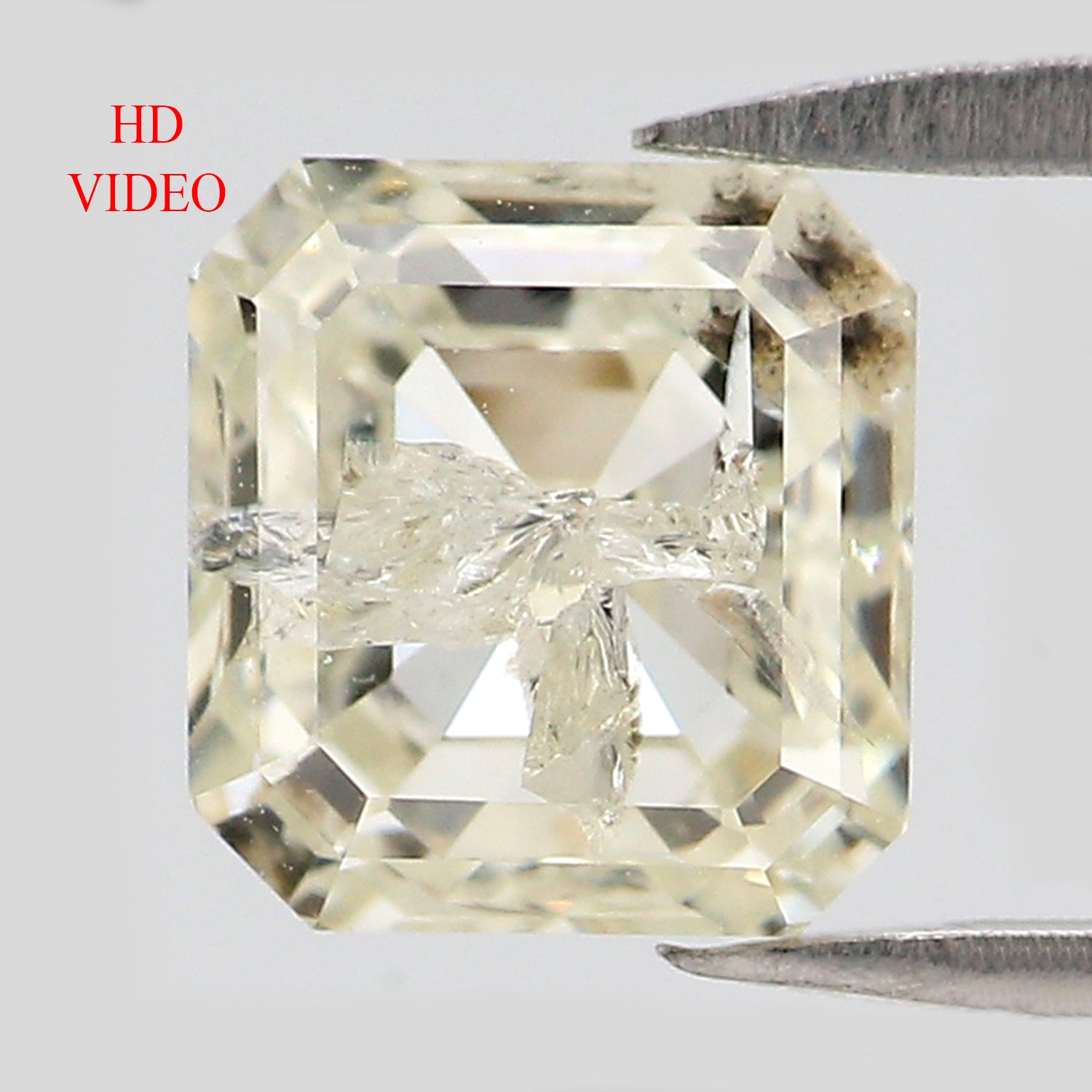 1.31 CT Natural Loose Square Shape Diamond White - J Color Square Diamond 5.90 MM Natural Loose White Diamond Square Rose Cut Diamond QL2574