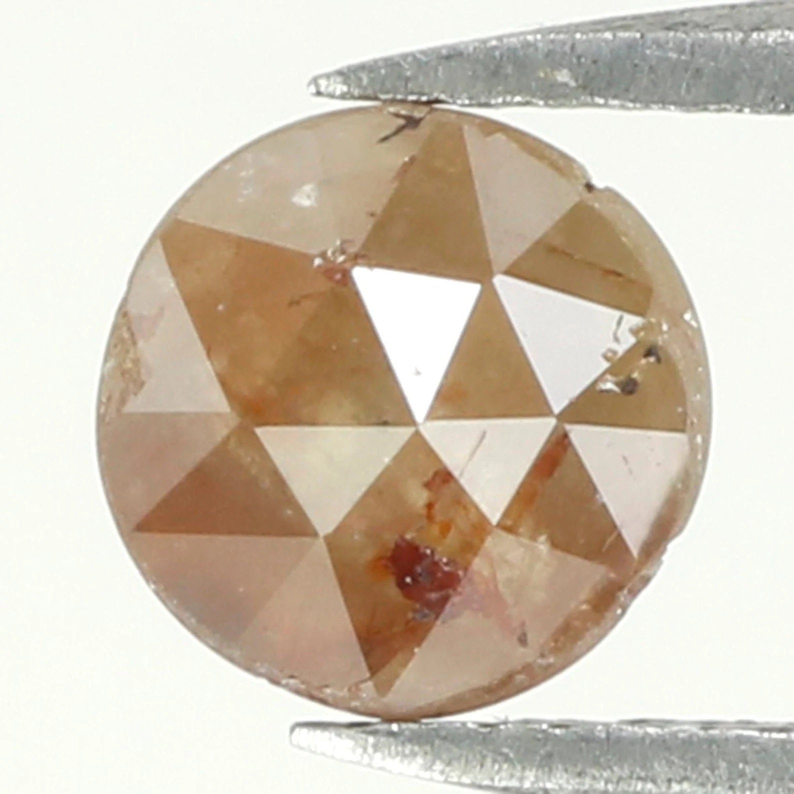 0.77 Ct Natural Loose Round Rose Cut Diamond Brown Rose Cut Diamond 6.00 MM Natural Loose Diamond Brown Color Round Rose Cut Diamond N7954