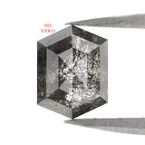 Natural Loose Hexagon Diamond, Salt And Pepper Hexagon Diamond, Natural Loose Diamond, Hexagon Cut Diamond, 1.07 CT Hexagon Shape L2950