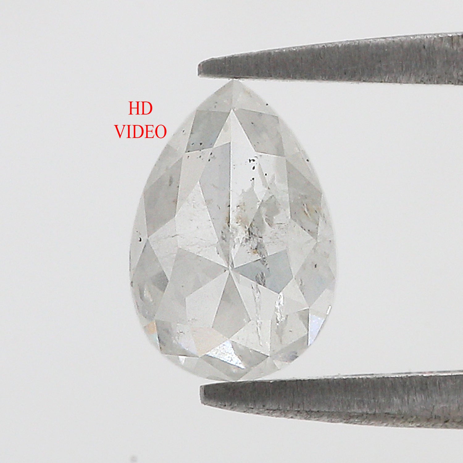 1.24 CT Natural Loose Pear Shape Diamond White - G Color Pear Cut Diamond 8.30 MM Natural Loose White Diamond Pear Rose Cut Diamond L3536