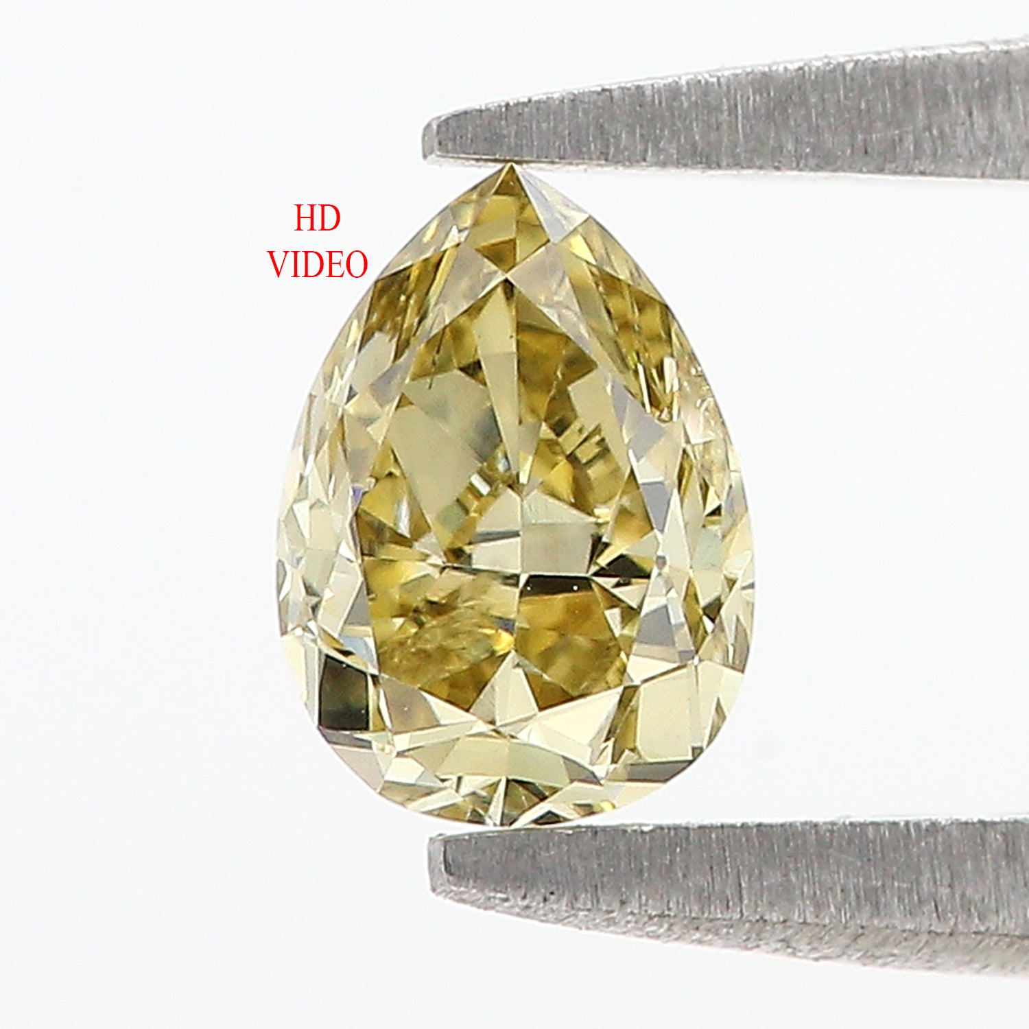 0.52 CT Natural Loose Pear Shape Diamond Yellow Color Pear Cut Diamond 5.96 MM Natural Loose Yellow Diamond Pear Brilliant Cut Diamond L3509