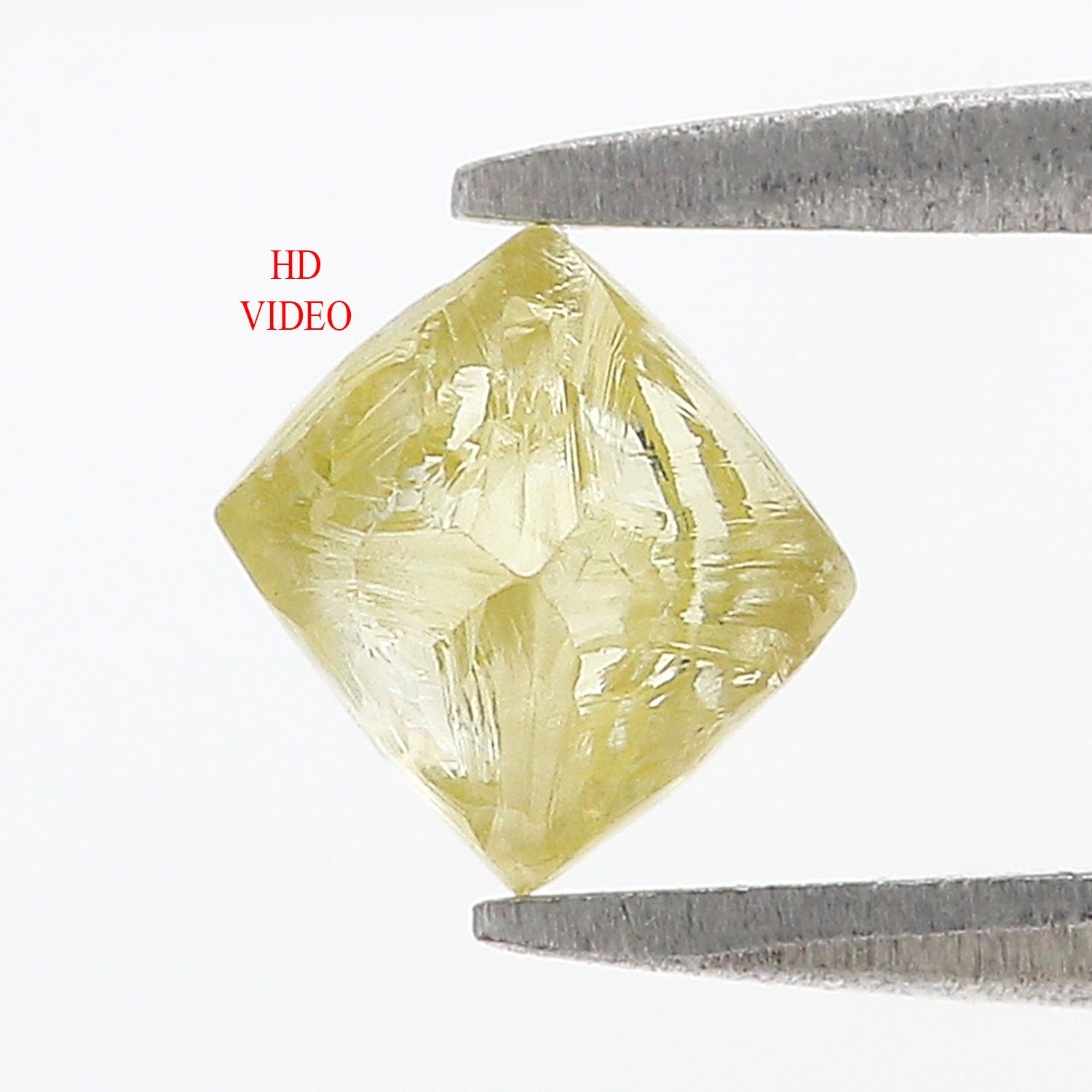 1.20 CT Natural Loose Rough Shape Diamond Yellow Color Rough Cut Diamond 6.50 MM Natural Yellow Diamond Rough Irregular Cut Diamond L3566