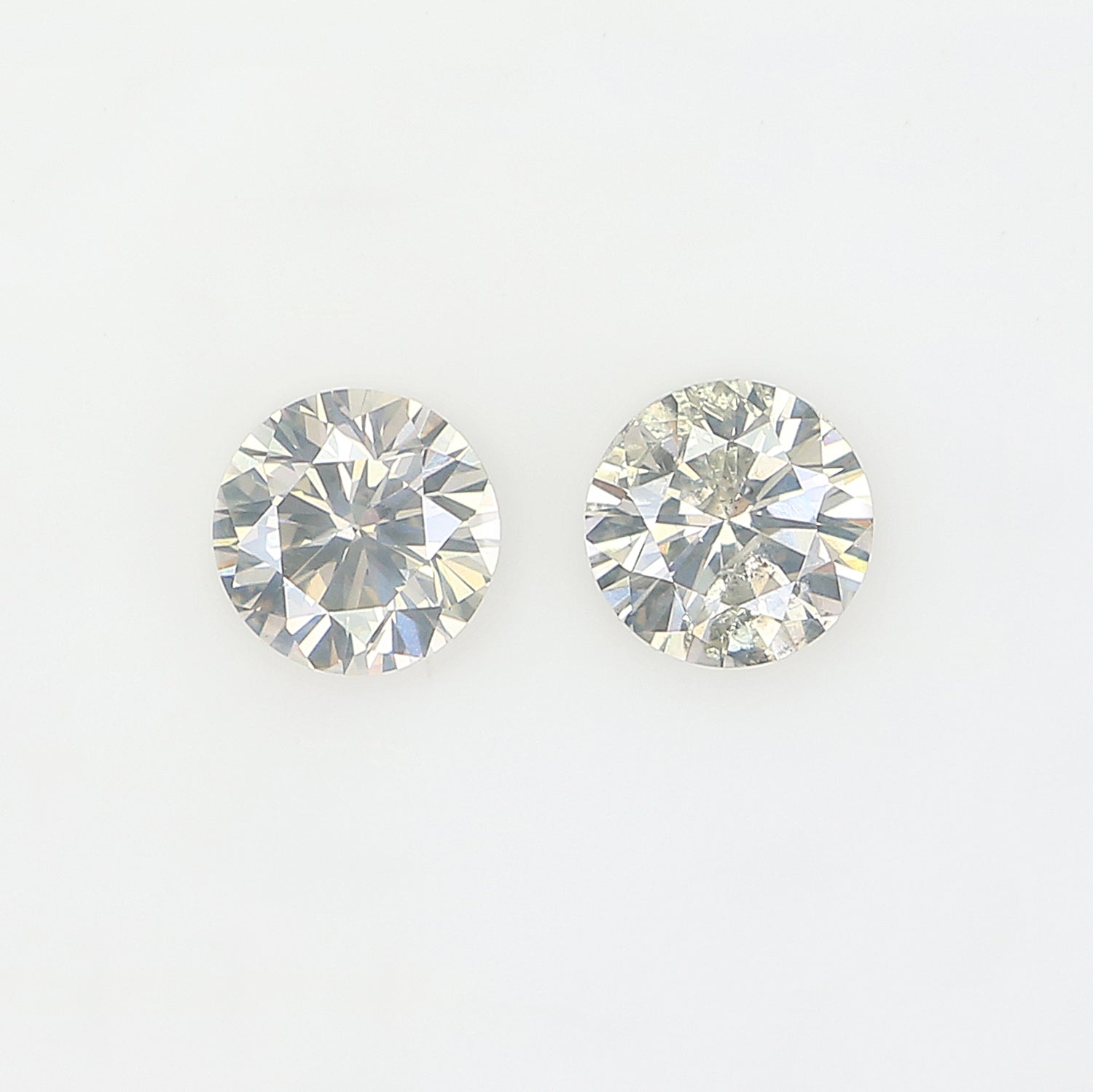 0.34 Ct Natural Loose Round Cut Pair Diamond White - H Color Round Cut Diamond 3.50 MM Natural Diamond Round Brilliant Cut Diamond LQ2190