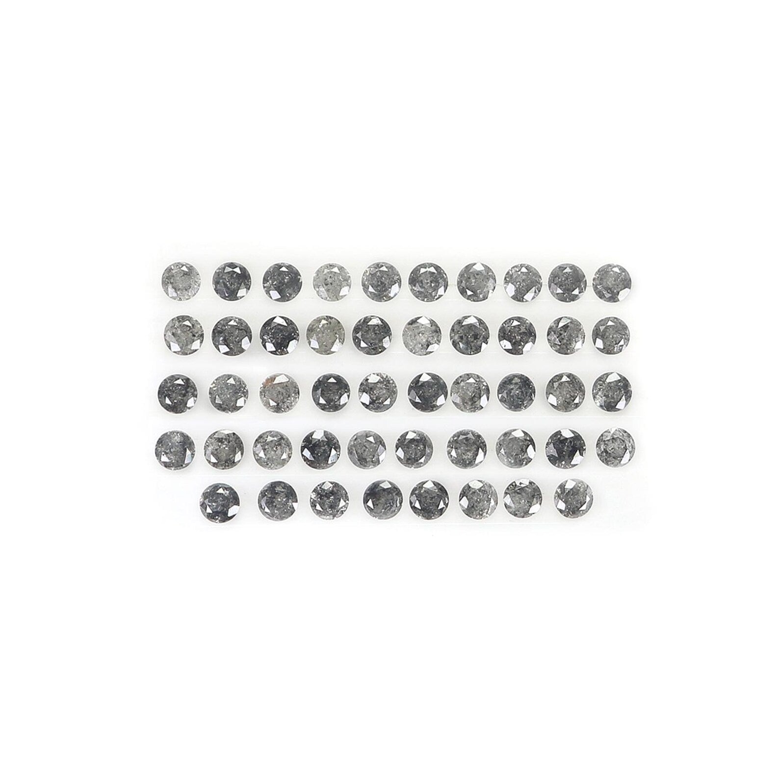 1.15 CT Natural Loose Round Shape Diamond Salt And Pepper Round Diamond 1.70 MM Natural Black Grey Color Round Brilliant Cut Diamond NQ706