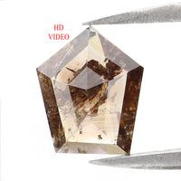 Natural Loose Shield Brown Color Diamond 1.10 CT 8.60 MM Shield Shape Rose Cut Diamond KR1869