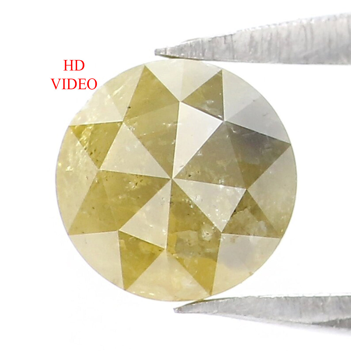 0.70 CT Natural Loose Round Rose Cut Diamond Yellow Color Round Shape Diamond 5.20 MM Natural Yellow Color Round Rose Cut Diamond LQ7810