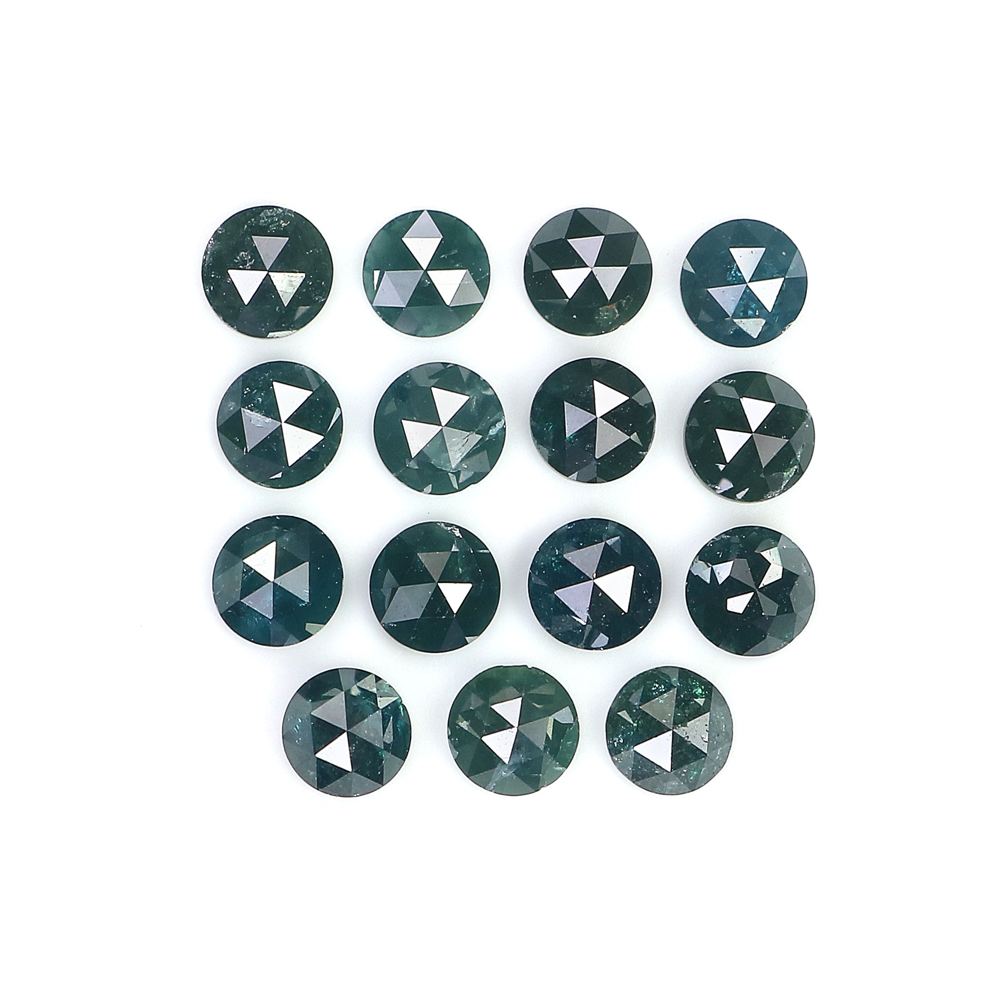 2.81 CT Natural Loose Round Rose Cut Diamond Blue Color Round Cut Diamond 3.30 MM Natural Blue Color Diamond Round Rose Cut Diamond LQ8992