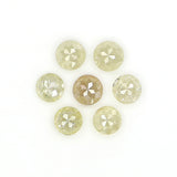 Natural Loose Round Diamond, Yellow Grey Rose Cut Diamond, Natural Loose Diamond, Round Rose Cut Diamond, 1.27 CT Round Shape Diamond KR2711
