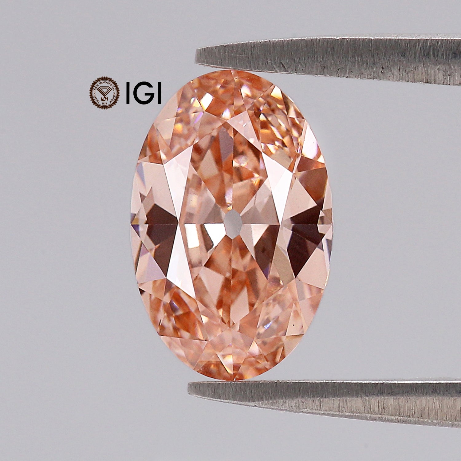 1.64 CT IGI Certified Oval Old European Cut Diamond Fancy Vivid Pink Color VS1 Clarity Diamond Lab Grown Diamond Lab Created Diamond L3670