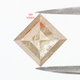 Natural Loose Kite Diamond, Grey Color Kite Diamond, Natural Loose Diamond, Kite Rose Cut Diamond, Kite Cut, 1.51 CT Kite Shape KDL9612