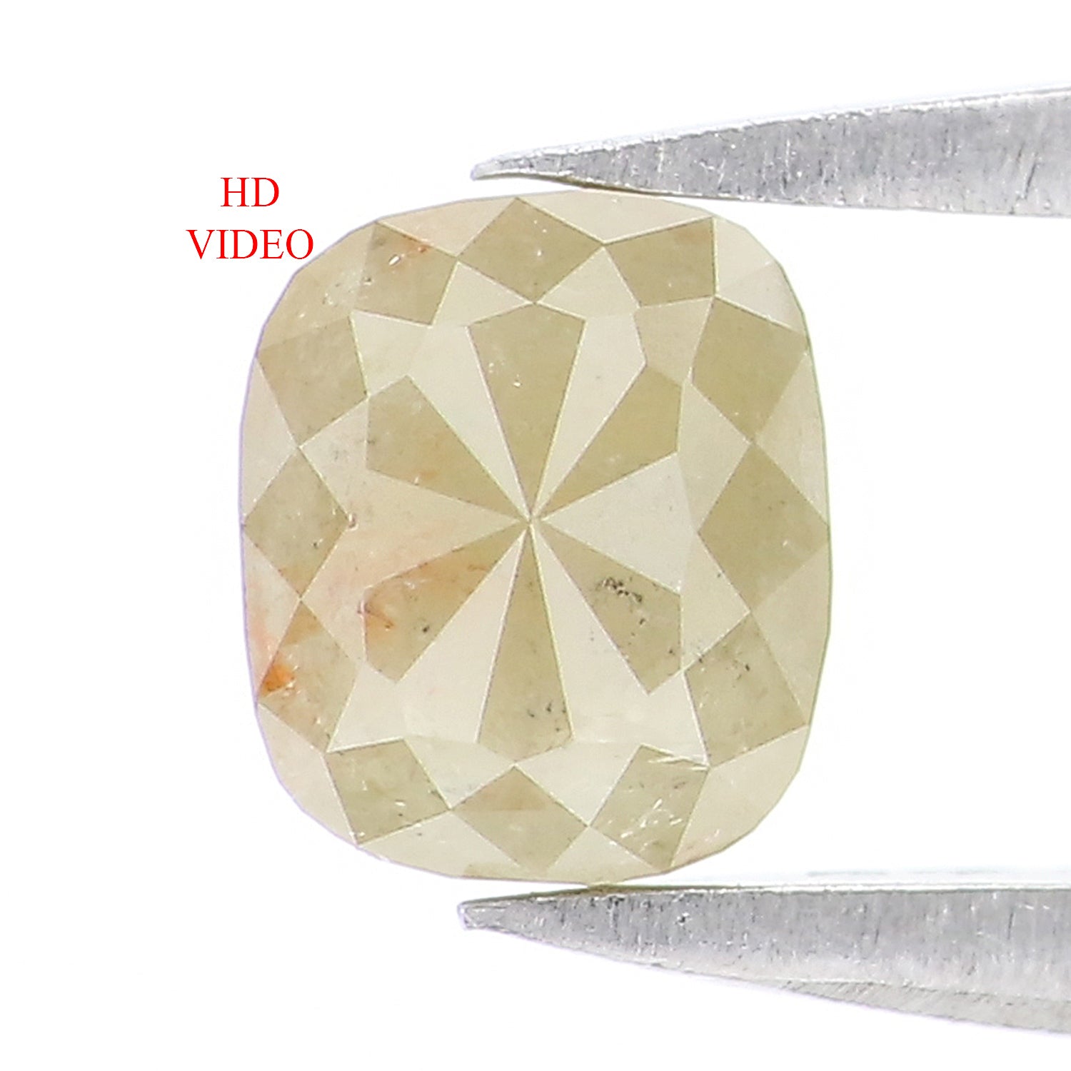 0.75 CT Natural Loose Cushion Shape Diamond Green Color Cushion Cut Diamond 5.35 MM Natural Loose Grey Color Cushion Rose Cut Diamond LQ7655