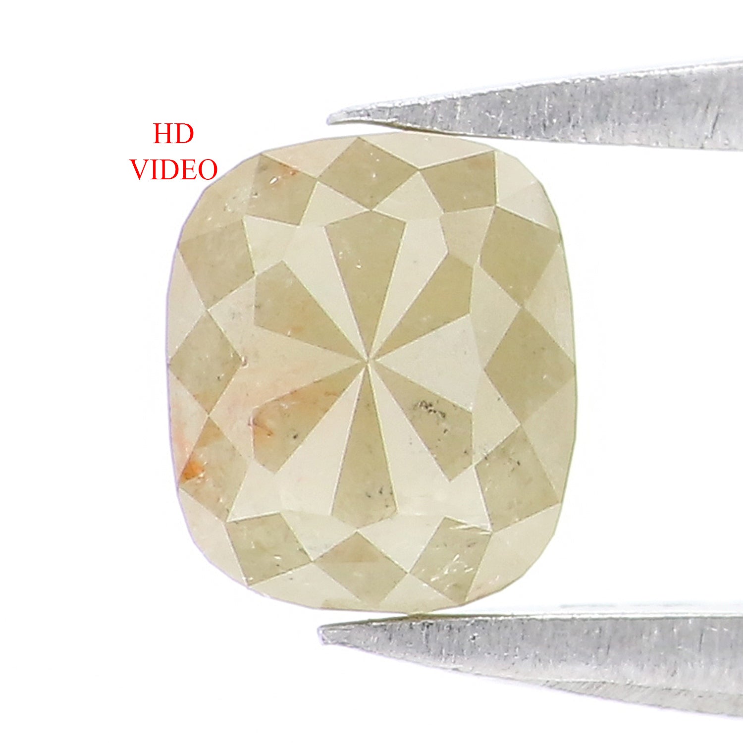 Natural Loose Cushion Diamond, Green Color Diamond, Natural Loose Diamond, Cushion Rose Cut Diamond, 0.75 CT Cushion Shape Diamond L7655