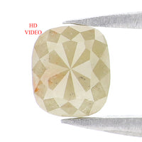 Natural Loose Cushion Diamond, Green Color Diamond, Natural Loose Diamond, Cushion Rose Cut Diamond, 0.75 CT Cushion Shape Diamond L7655
