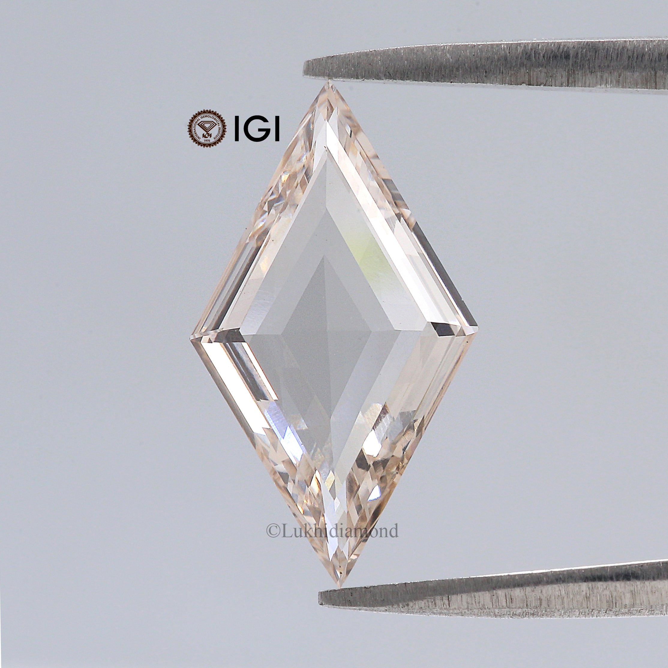 2.13 CT IGI Certified Lozenge Step Cut Kite Diamond White - L Color VS1 Clarity Lab Grown Diamond Lab Created Kite Cut CVD Diamond L3286