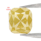 Natural Loose Cushion Diamond, Yellow Color Diamond, Natural Loose Diamond, Cushion Rose Cut Diamond, 1.19 CT Cushion Shape Diamond L9831
