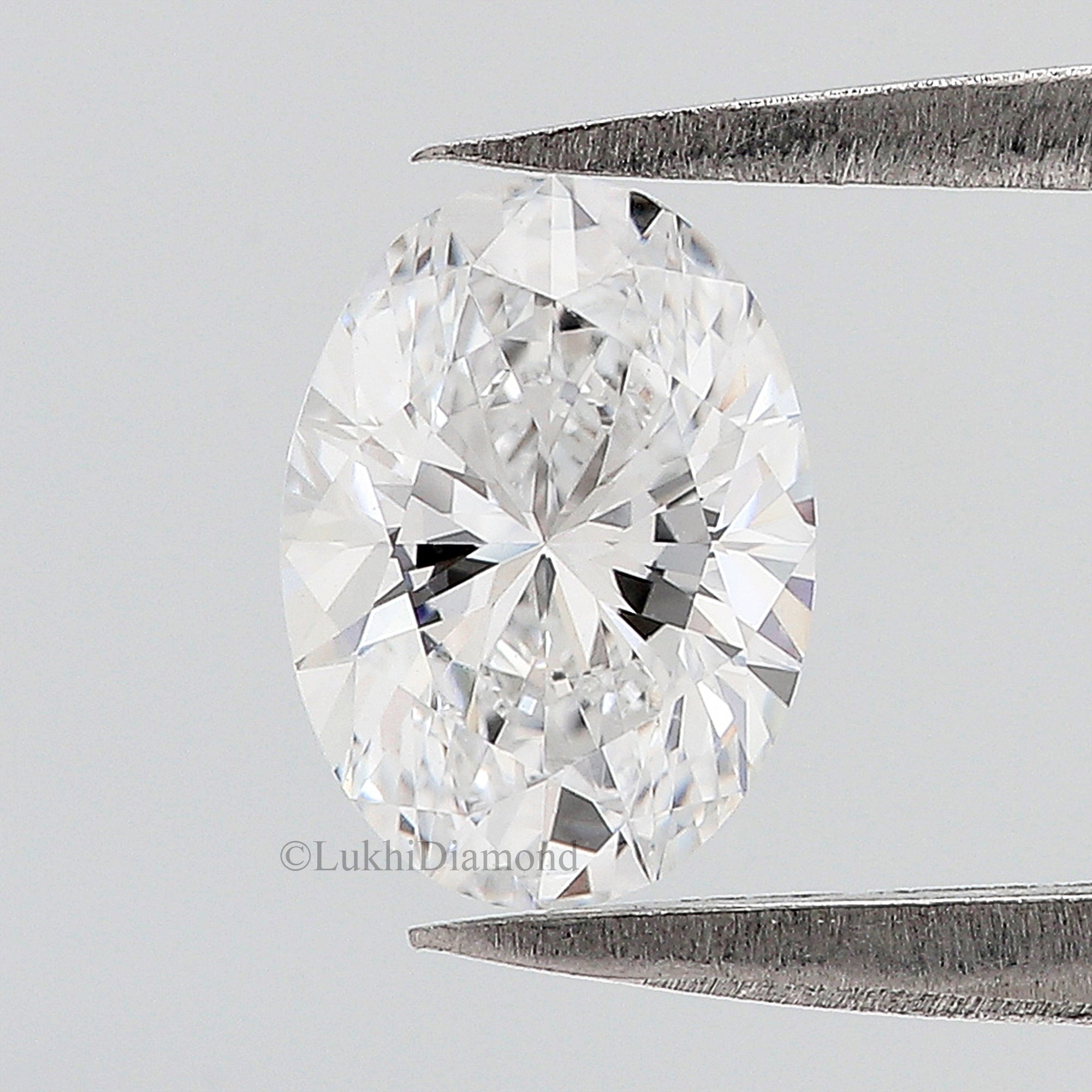 IGI Certified 1 Ct, 1.5 Ct, 2 Ct, 2.5 Ct, 3 Ct Oval Brilliant Cut E/F Color VS Clarity Lab Grown CVD Diamond Lab Created Loose Diamond Q108