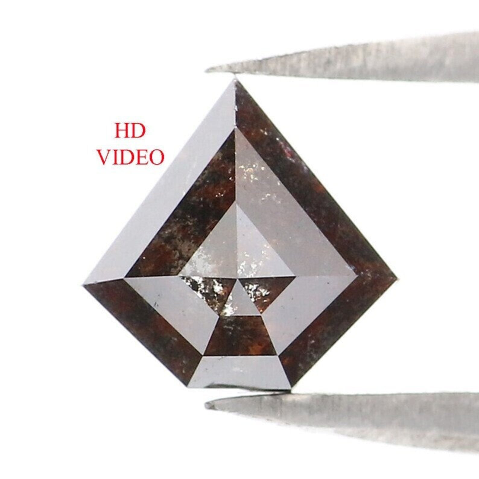 0.90 CT Natural Loose Shield Shape Diamond Brown Color Shield Cut Diamond 6.45 MM Natural Diamond Brown Color Shield Rose Cut Diamond NQ529