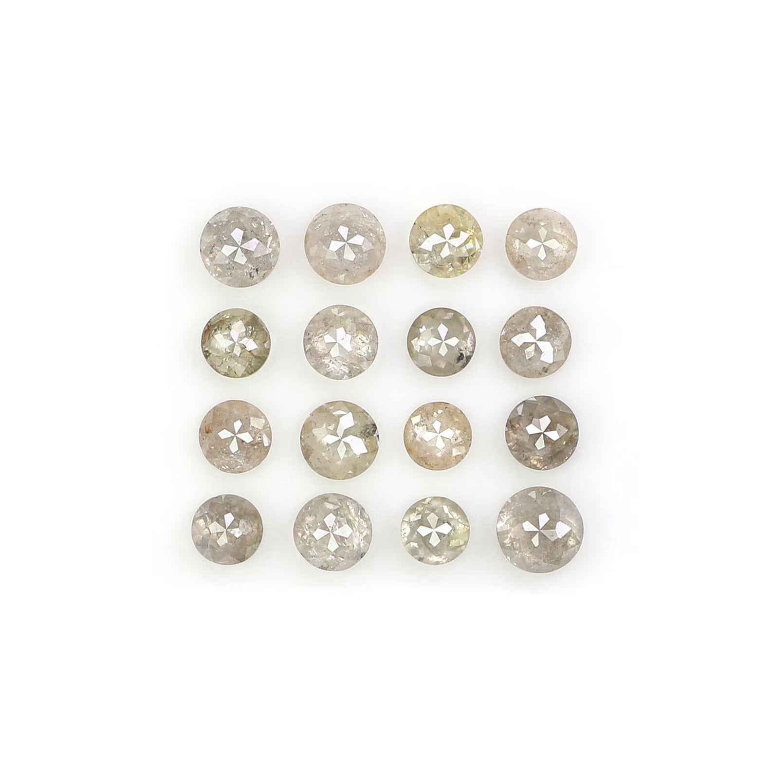 0.82 Ct Natural Loose Round Shape Diamond Salt And Pepper Round Cut Diamond 2.00 MM Natural Diamond Gray Color Round Rose Cut Diamond NQ1657