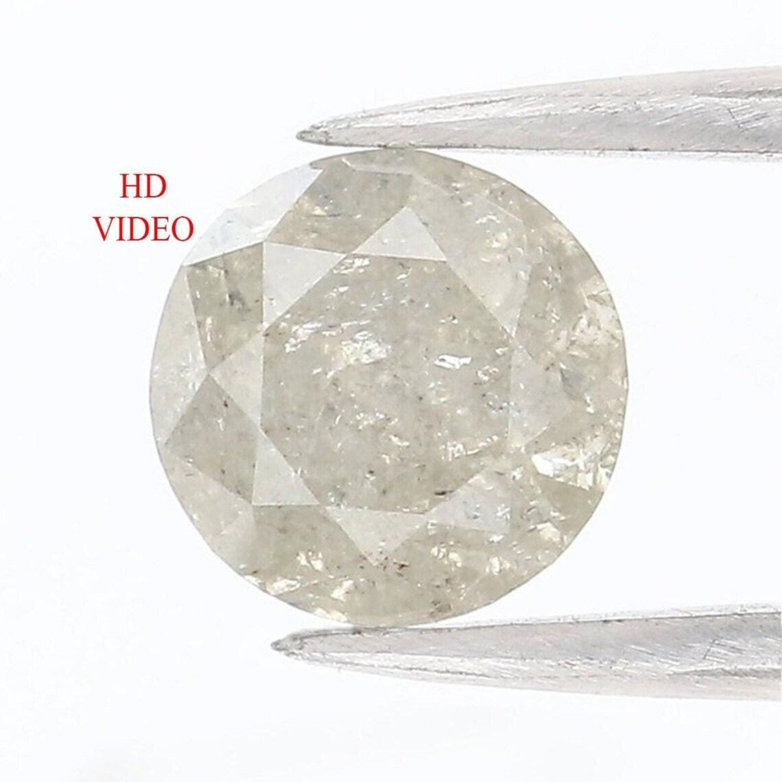 0.69 Ct Natural Loose Round Shape Diamond Grey Color Round Cut Diamond 5.30 MM Natural Loose Grey Color Round Brilliant Cut Diamond NQ303