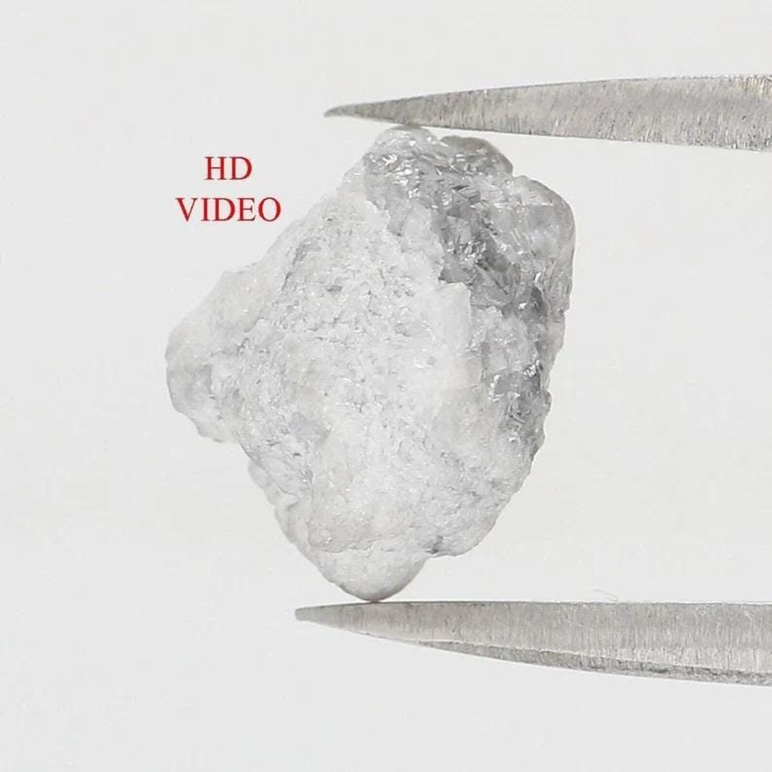 3.00 CT Natural Loose Rough Uncut Diamond Gray Color Rough Shape Diamond 9.05 MM Natural Loose Diamond Rough Irregular Cut Diamond NQ2325
