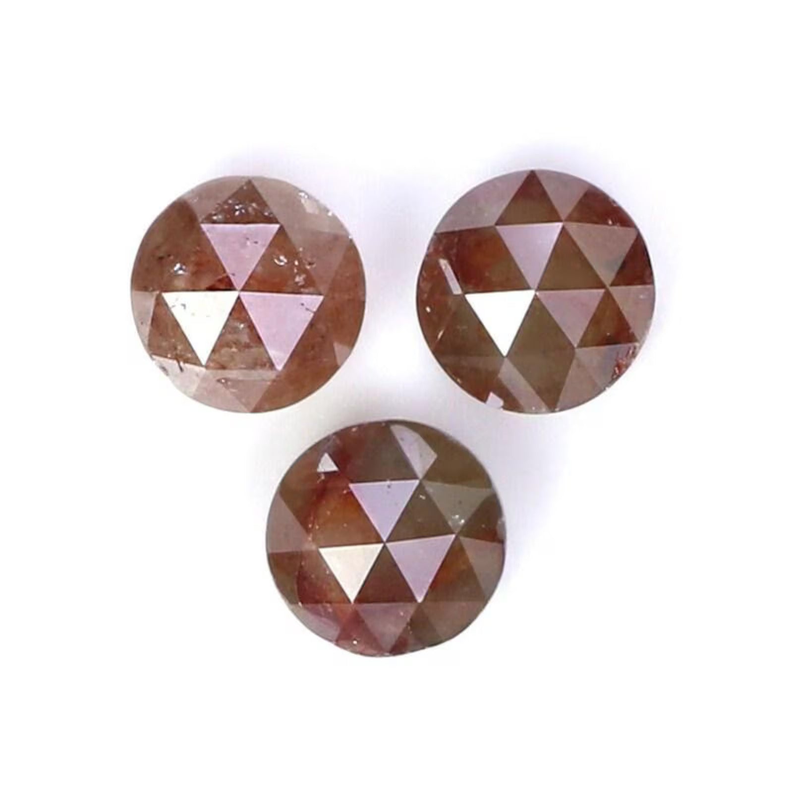 1.51 Ct Natural Loose Round Shape Diamond Brown Color Round Cut Diamond 4.35 MM Natural Diamond Brown Color Round Rose Cut Diamond NQ7438