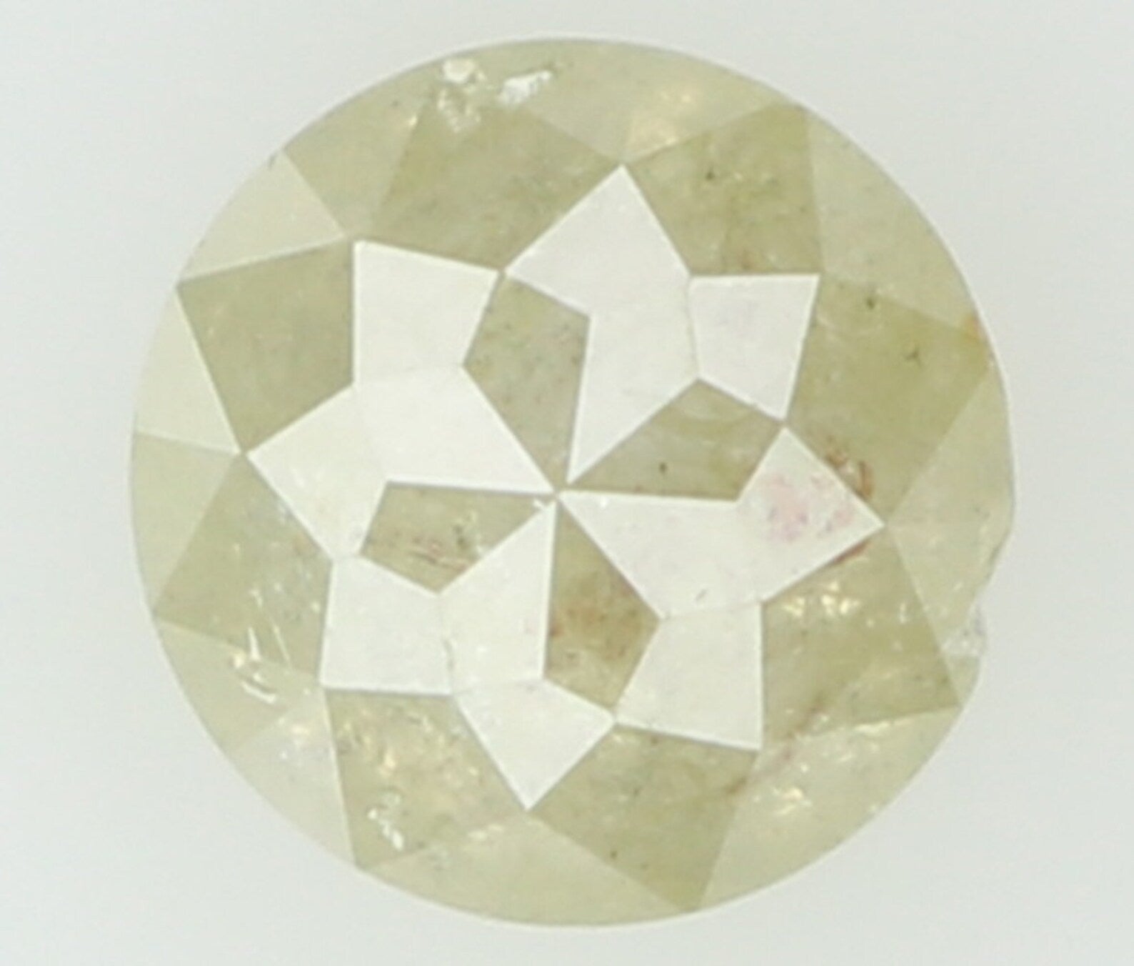 0.52 Ct Natural Loose Diamond Round Rose Cut Grey Color I3 Clarity 4.60 MM N7587