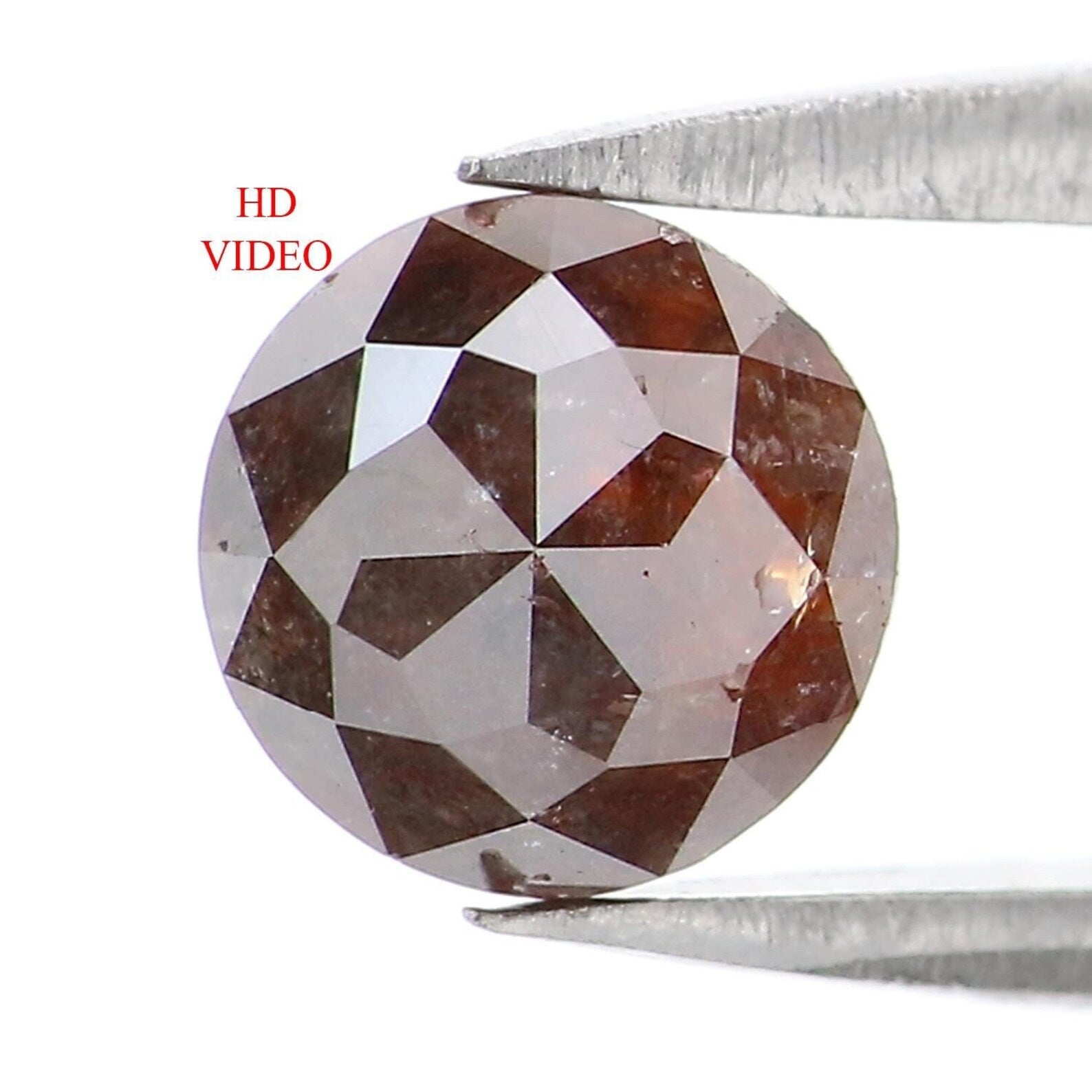 1.07 Ct Natural Loose Round Rose Cut Diamond Brown Color Round Shape Diamond 6.00 MM Natural Loose Brown Color Round Rose Cut Diamond NQ7028