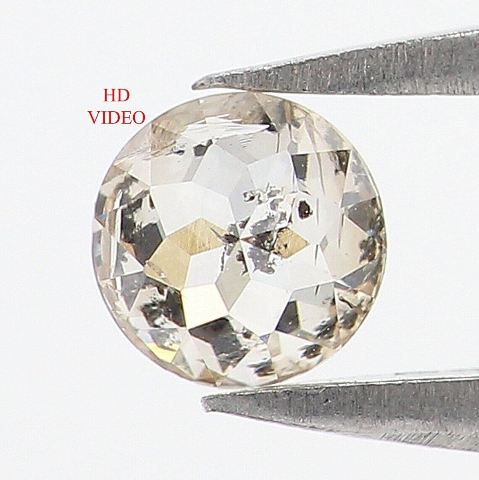 0.36 CT Natural Loose Round Shape Diamond Brown Color Round Rose Cut Diamond 4.20 MM Natural Loose Diamond Round Rose Cut Diamond NQ8036