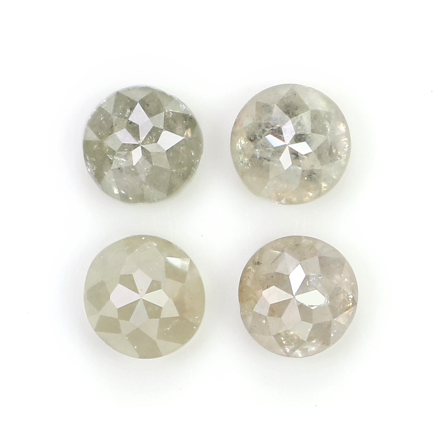 0.85 CT Natural Loose Round Rose Cut Diamond Grey Color Round Shape Diamond 3.50 MM Natural Loose Grey Color Round Rose Cut Diamond LQ6332
