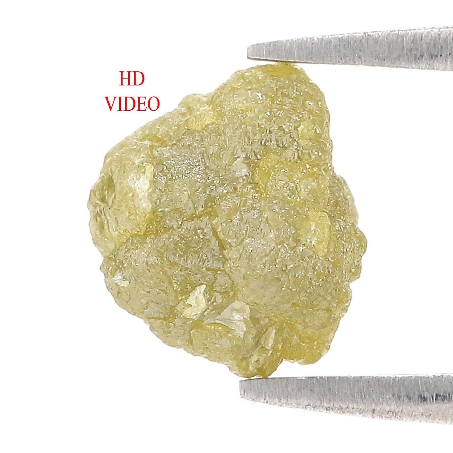 3.81 CT Natural Loose Rough Shape Diamond Yellow Color Rough Uncut Diamond 9.15 MM Natural Grey Color Rough Irregular Cut Diamond NQ2575