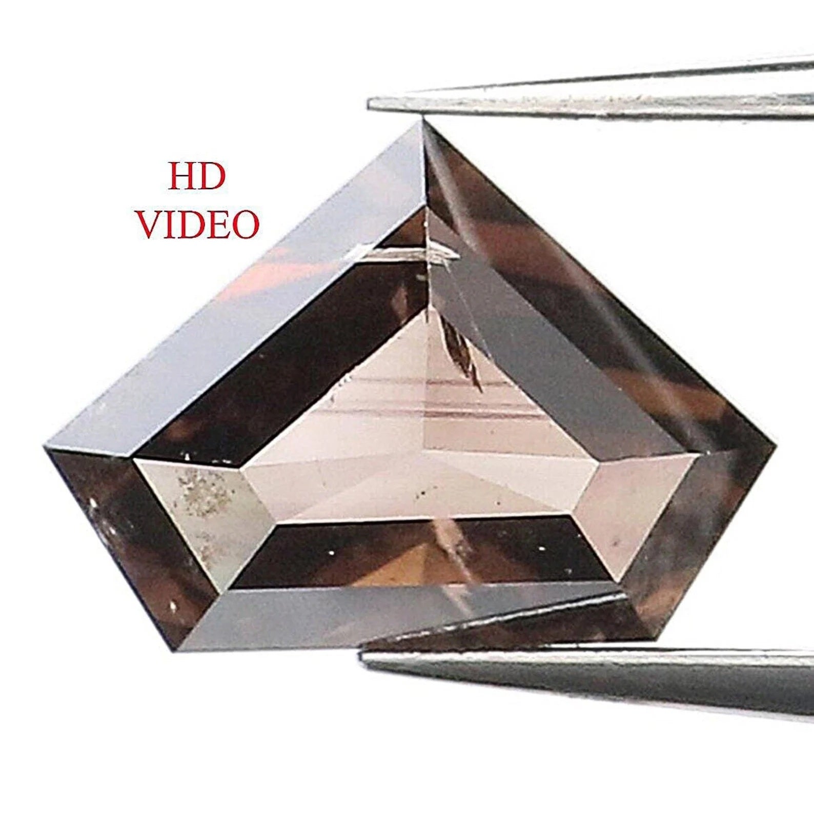 0.51 CT Natural Loose Shield Shape Diamond Brown Color Shield Cut Diamond 4.55 MM Natural Diamond Brown Color Shield Rose Cut Diamond NQ470