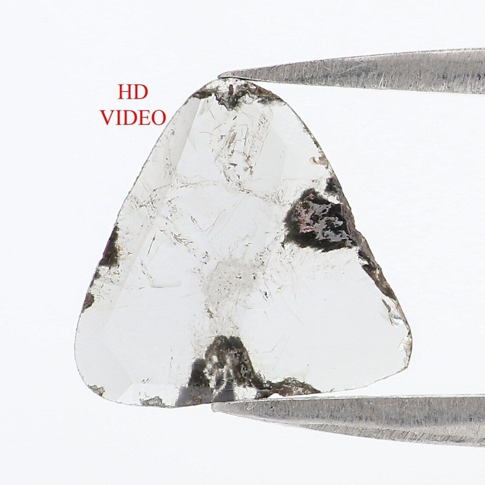 0.55 CT Natural Loose Slice Shape Diamond Grey Color Slice Diamond 9.50 MM Natural Loose Diamond Slice Shape Irregular Cut Diamond NQ8855