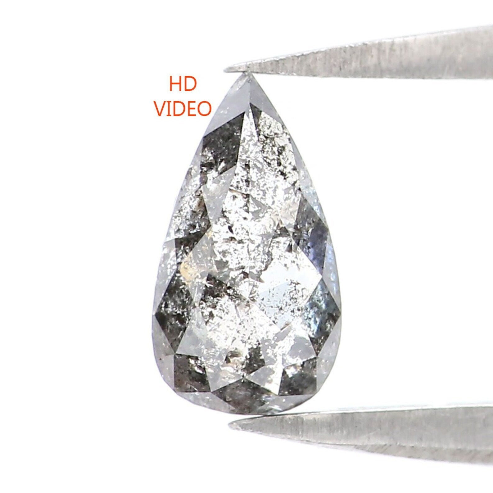 0.57 CT Natural Loose Pear Shape Diamond Salt And Paper Pear Cut Diamond 7.25 MM Natural Loose Diamond Pear Shape Rose Cut Diamond NQ2029